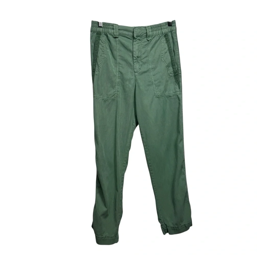 Zara‎ Joggers Pull On Pants Lyocell Linen Blend Casual Elastic High Waist Small